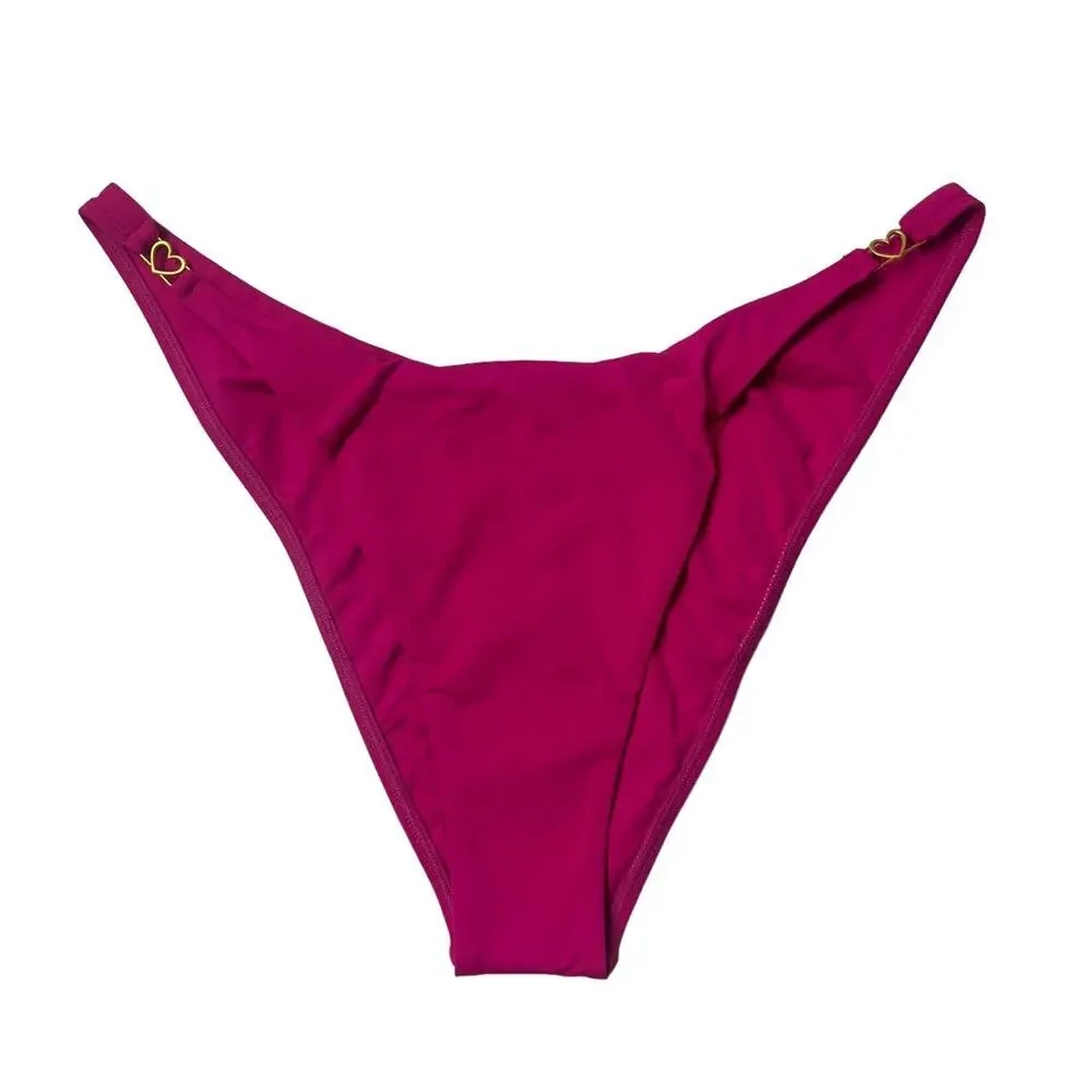 L*SPACE Stardust Top Ziggy Bottom Bitsy Bikini Set Bougainvillea Size XL NEW - Picture 9 of 14